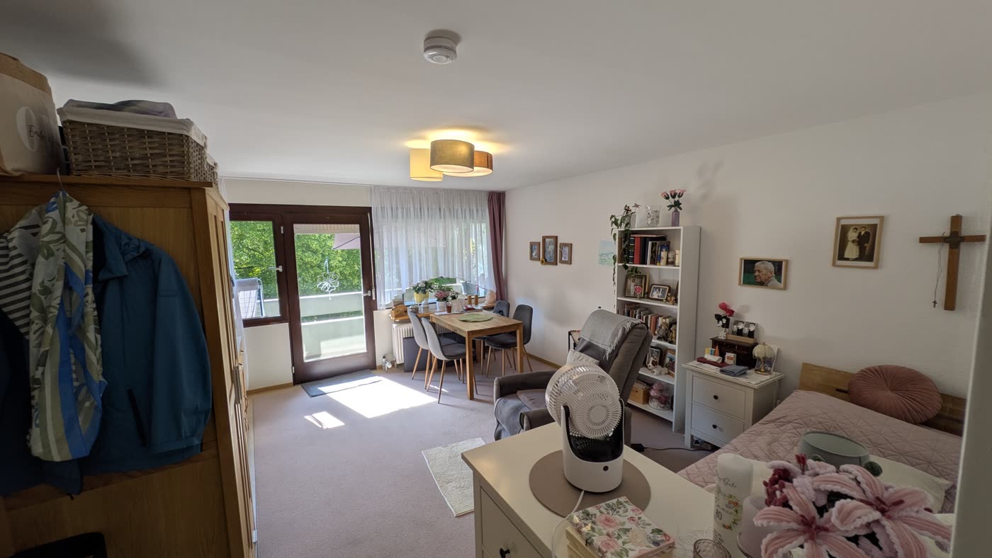 Eingerichtete Ein-Zimmer-Wohnung mit 32 Quadratmetern